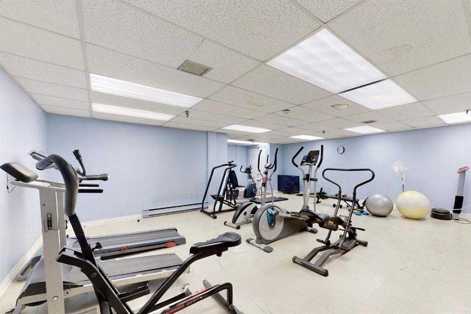 Fitness room.
